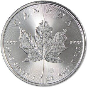 2024 Canadian Maple Leaf BU Brilliant Uncirculated 1 oz .9999 Silver